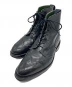 Tricker'sトリッカーズ）の古着「ウイングチップカントリーブーツ」｜ブラック