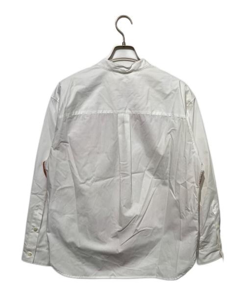HERALBONY（ヘラルボニー）HERALBONY (ヘラルボニー) バンドカラーシャツ「タイトル不明」 ホワイト サイズ:Mの古着・服飾アイテム