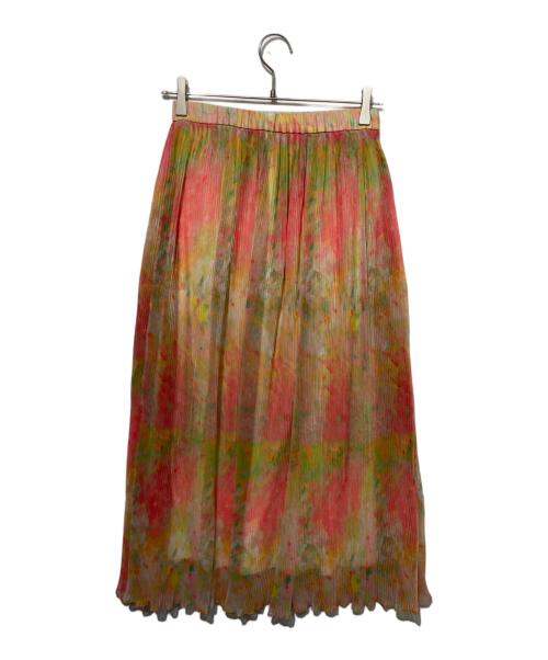 HERALBONY（ヘラルボニー）HERALBONY (ヘラルボニー) レイヤードプリーツスカート「お母さんありがとう」 マルチカラー サイズ:Sの古着・服飾アイテム