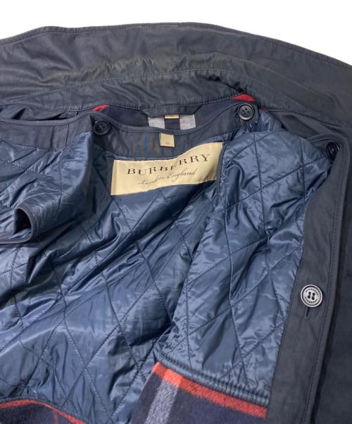 BURBERRY（バーバリー）BURBERRY (バーバリー) ライナー付比翼ステンカラーコート ネイビー サイズ:50の古着・服飾アイテム