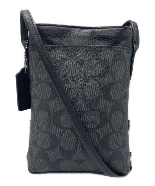 COACH（コーチ）COACH (コーチ) シグネチャーショルダーバッグ ブラックの古着・服飾アイテム