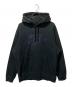 SUPREME（シュプリーム）の古着「19FW Leather Applique Hooded Sweatshirt」｜ブラック