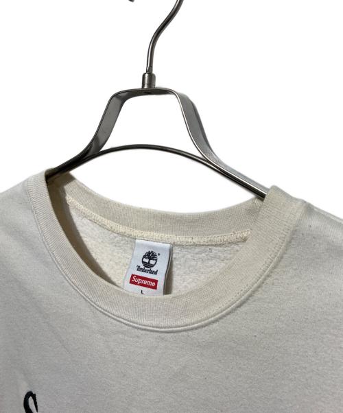 SUPREME（シュプリーム）Supreme (シュプリーム) Timberland (ティンバーランド) クルーネックスウェット アイボリー サイズ:Lの古着・服飾アイテム
