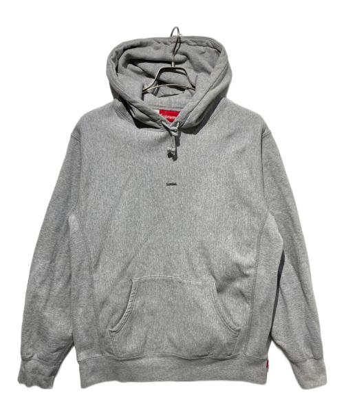 SUPREME（シュプリーム）Supreme (シュプリーム) Micro Logo Hooded Sweatshirt グレー サイズ:Lの古着・服飾アイテム
