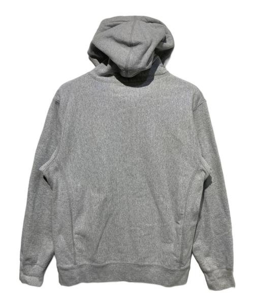 SUPREME（シュプリーム）Supreme (シュプリーム) Micro Logo Hooded Sweatshirt グレー サイズ:Lの古着・服飾アイテム