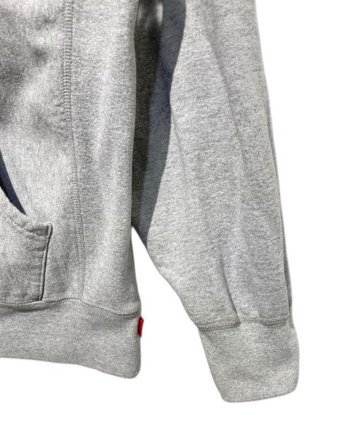 SUPREME（シュプリーム）Supreme (シュプリーム) Micro Logo Hooded Sweatshirt グレー サイズ:Lの古着・服飾アイテム