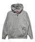 Supreme（シュプリーム）の古着「Micro Logo Hooded Sweatshirt」｜グレー