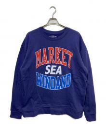 WIND AND SEA×Market（ウィンダンシー×マーケット）の古着「ロゴスウェット」｜ネイビー