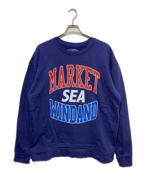 WIND AND SEA（ウィンダンシー）WIND AND SEA (ウィンダンシー) MARKET (マーケット) ロゴスウェット ネイビー サイズ:XLの古着・服飾アイテム