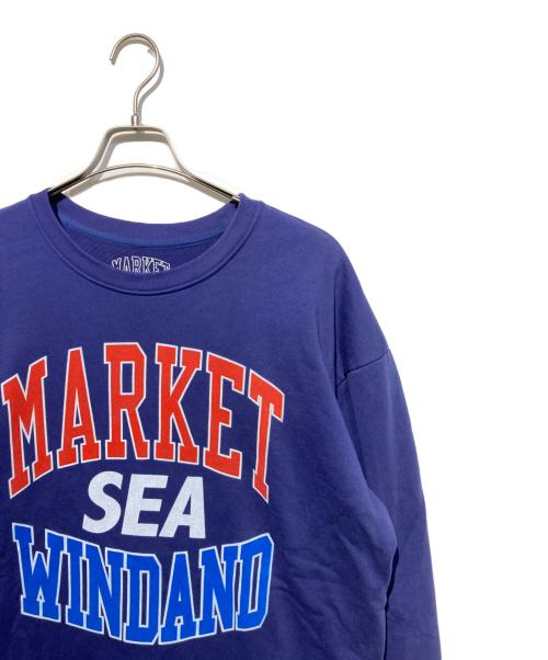 WIND AND SEA（ウィンダンシー）WIND AND SEA (ウィンダンシー) MARKET (マーケット) ロゴスウェット ネイビー サイズ:XLの古着・服飾アイテム