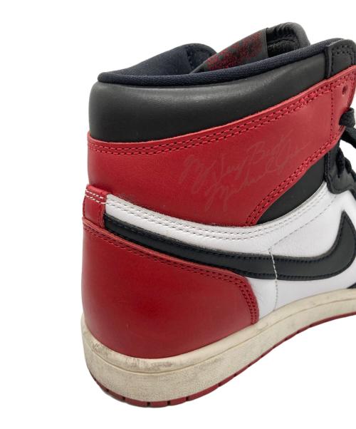 NIKE（ナイキ）NIKE (ナイキ) AIR JORDAN 1 RETRO HIGH OG  ローカットスニーカー ホワイト×レッド サイズ:26.5cmの古着・服飾アイテム