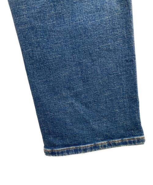 MIU MIU（ミュウミュウ）MIU MIU (ミュウミュウ) ロゴ刺繍デニムパンツ インディゴ サイズ:25の古着・服飾アイテム