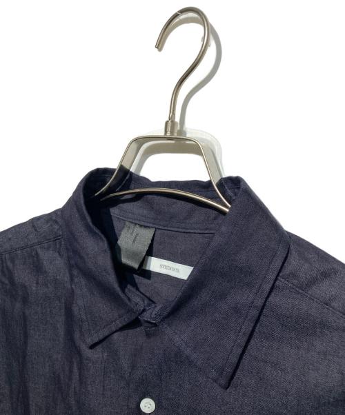 STUDIOUS（ステュディオス）STUDIOUS (ステュディオス) N.HOOLYWOOD (エヌ ハリウッド) 別注 SWITCHING L/S SHIRT ネイビー サイズ:40の古着・服飾アイテム