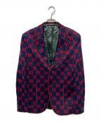 GUCCIグッチ）の古着「20SS GG Logo Tailored Collar Jacket」｜ネイビー