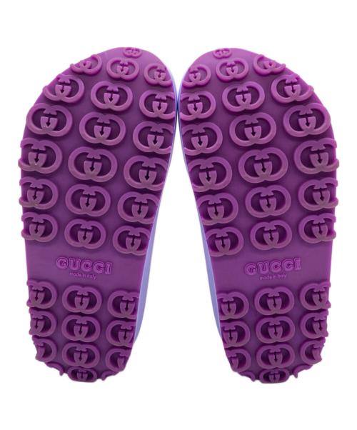 GUCCI（グッチ）GUCCI (グッチ) インターロッキングラバーサンダル ピンク サイズ:36の古着・服飾アイテム