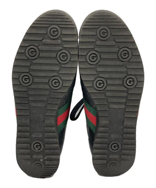 GUCCI（グッチ）GUCCI (グッチ) ローカットスニーカー ブラック サイズ:6の古着・服飾アイテム
