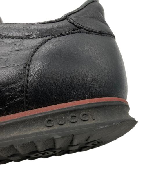 GUCCI（グッチ）GUCCI (グッチ) ローカットスニーカー ブラック サイズ:6の古着・服飾アイテム