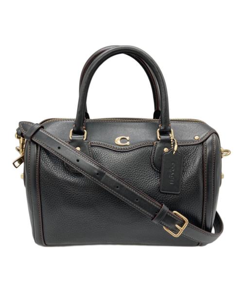 COACH（コーチ）COACH (コーチ) ミニボストンバッグ ブラックの古着・服飾アイテム