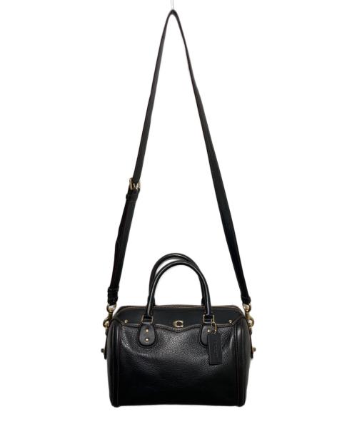 COACH（コーチ）COACH (コーチ) ミニボストンバッグ ブラックの古着・服飾アイテム