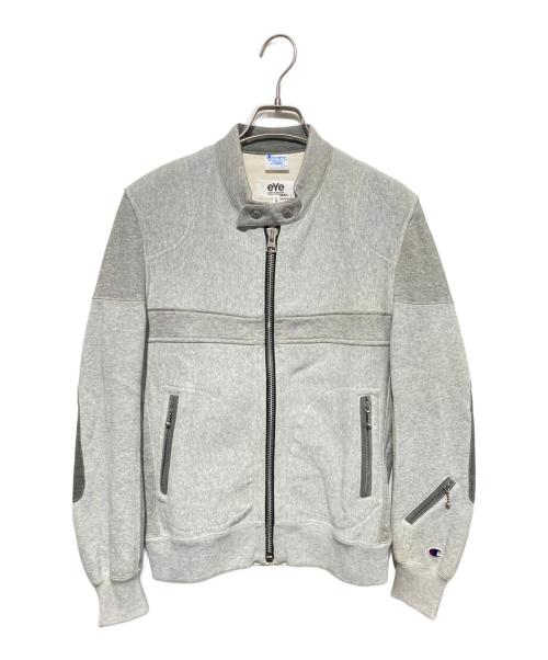 Champion REVERSE WEAVE（チャンピオン リバース ウィーブ）Champion REVERSE WEAVE eYe COMME des GARCONS JUNYAWATANABE MAN (アイ コム デ ギャルソン ジュンヤ ワタナベ マン) スウェットライダースジャケット グレー サイズ:XLの古着・服飾アイテム
