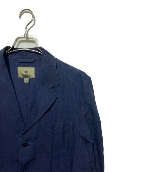 NIGEL CABOURN（ナイジェルケーボン）NIGEL CABOURN (ナイジェルケーボン) リネンジャケット ネイビー サイズ:50の古着・服飾アイテム