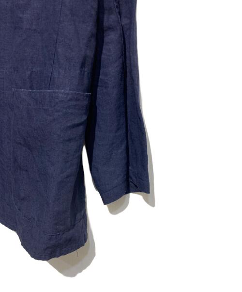 NIGEL CABOURN（ナイジェルケーボン）NIGEL CABOURN (ナイジェルケーボン) リネンジャケット ネイビー サイズ:50の古着・服飾アイテム