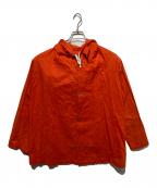 NIGEL CABOURNナイジェルケーボン）の古着「OVER DECK HOODY DRY WAXED ジャケット」｜オレンジ