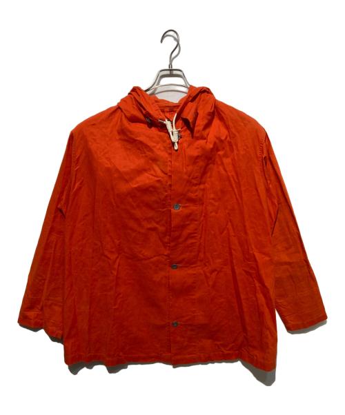 NIGEL CABOURN（ナイジェルケーボン）NIGEL CABOURN (ナイジェルケーボン) OVER DECK HOODY DRY WAXED ジャケット オレンジ サイズ:48の古着・服飾アイテム