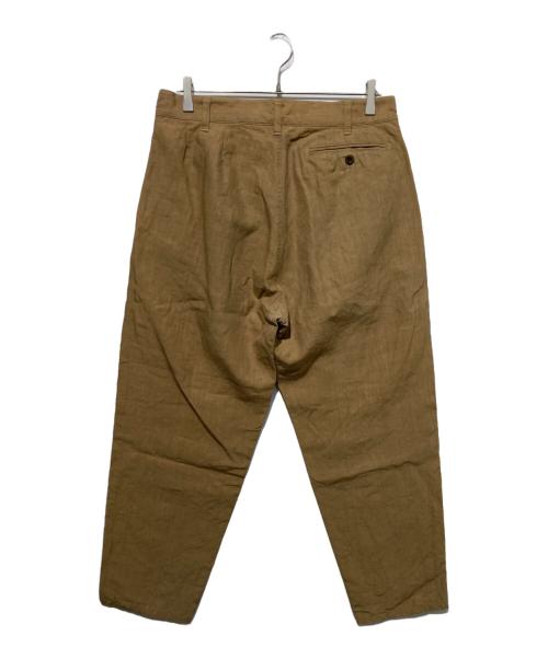 NIGEL CABOURN（ナイジェルケーボン）NIGEL CABOURN (ナイジェルケーボン) FOUR PLEAT PANT リネンパンツ ベージュ サイズ:34の古着・服飾アイテム