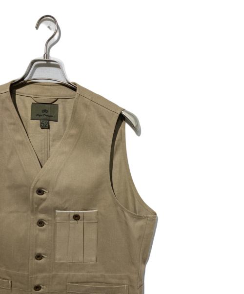 NIGEL CABOURN（ナイジェルケーボン）NIGEL CABOURN (ナイジェルケーボン) コットンミリタリーベスト ベージュ サイズ:52の古着・服飾アイテム