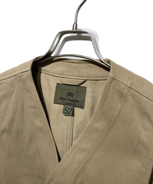 NIGEL CABOURN（ナイジェルケーボン）NIGEL CABOURN (ナイジェルケーボン) コットンミリタリーベスト ベージュ サイズ:52の古着・服飾アイテム
