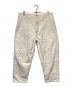NIGEL CABOURNナイジェルケーボン）の古着「ヘビーキャンバスモールスキンベイカーパンツ」｜アイボリー