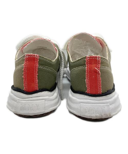 Maison MIHARA YASUHIRO（メゾン ミハラ ヤスヒロ）Maison MIHARA YASUHIRO (メゾン ミハラ ヤスヒロ) ローカットスニーカー ベージュ×オリーブ サイズ:42の古着・服飾アイテム