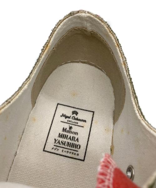 Maison MIHARA YASUHIRO（メゾン ミハラ ヤスヒロ）Maison MIHARA YASUHIRO (メゾン ミハラ ヤスヒロ) ローカットスニーカー ベージュ×オリーブ サイズ:42の古着・服飾アイテム