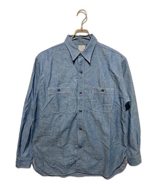 orSlow（オアスロウ）orSlow (オアスロウ) シャンブレーワークシャツ ブルー サイズ:4の古着・服飾アイテム