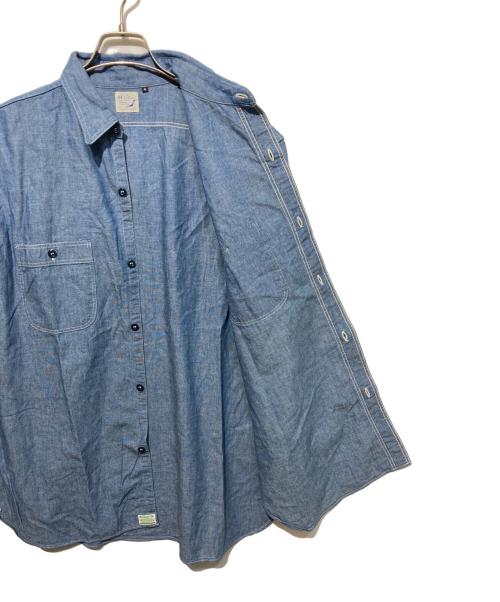 orSlow（オアスロウ）orSlow (オアスロウ) シャンブレーワークシャツ ブルー サイズ:4の古着・服飾アイテム