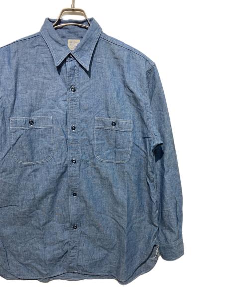 orSlow（オアスロウ）orSlow (オアスロウ) シャンブレーワークシャツ ブルー サイズ:4の古着・服飾アイテム