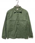 orSlowオアスロウ）の古着「Fatigue Shirt ファティーグシャツ」｜グリーン