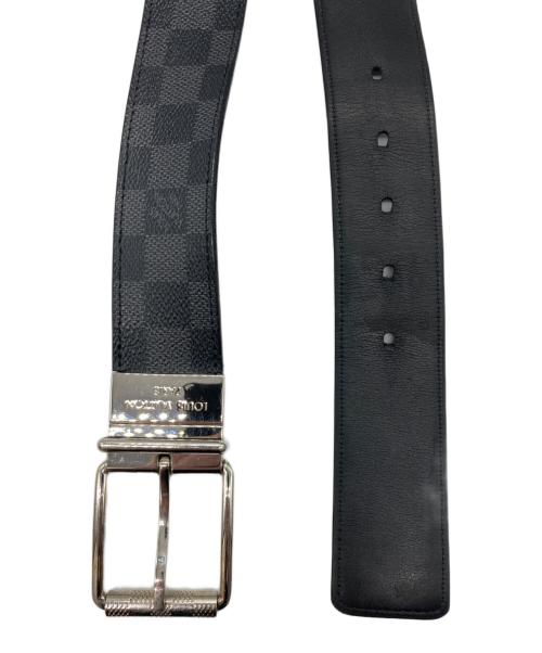 LOUIS VUITTON（ルイ ヴィトン）LOUIS VUITTON (ルイ ヴィトン) ダミエ サンチュールベルト ブラック サイズ:85／34の古着・服飾アイテム