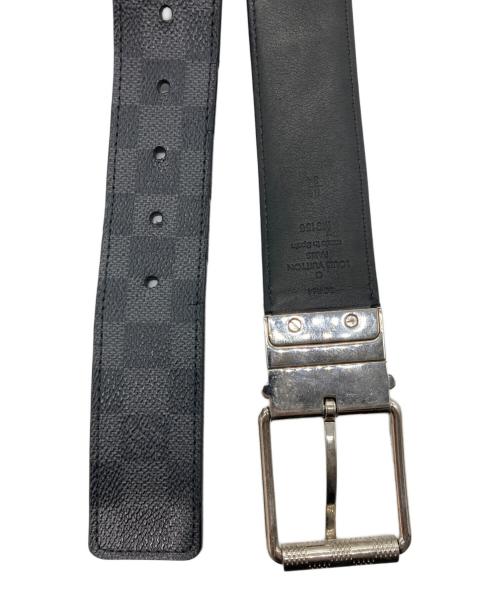 LOUIS VUITTON（ルイ ヴィトン）LOUIS VUITTON (ルイ ヴィトン) ダミエ サンチュールベルト ブラック サイズ:85／34の古着・服飾アイテム