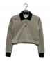 BOWTE（バウト）の古着「24AW METALLIC THREAD POLO COLLAR  ニットポロシャツ」｜ベージュ