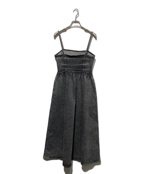 GANNI（ガニー）Ganni (ガニー) デニムドレス ブラック サイズ:xxsの古着・服飾アイテム