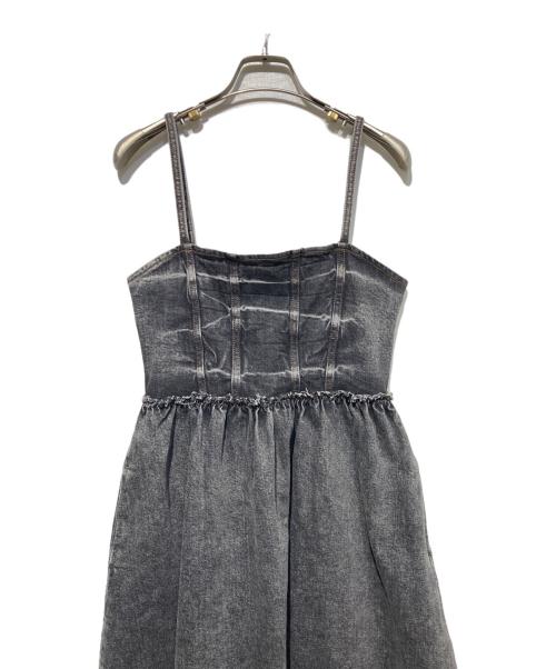 GANNI（ガニー）Ganni (ガニー) デニムドレス ブラック サイズ:xxsの古着・服飾アイテム