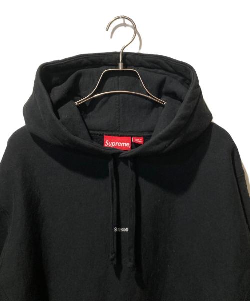 SUPREME（シュプリーム）SUPREME (シュプリーム) Micro Logo Hooded Sweatshirt ブラック サイズ:Lの古着・服飾アイテム