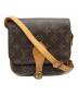 LOUIS VUITTON（ルイ ヴィトン）の古着「カルトシエールPM/ ショルダーバッグ」｜ブラウン
