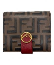 FENDI（フェンディ）の古着「2つ折り財布」｜ブラウン