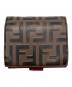 FENDI (フェンディ) 2つ折り財布 ブラウン：9000円