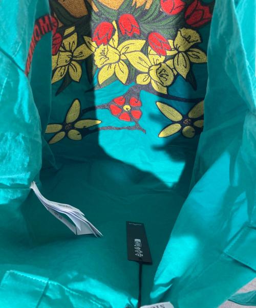 STONE ISLAND（ストーンアイランド）STONE ISLAND (ストーンアイランド) フラワー刺繍トートバッグ グリーンの古着・服飾アイテム