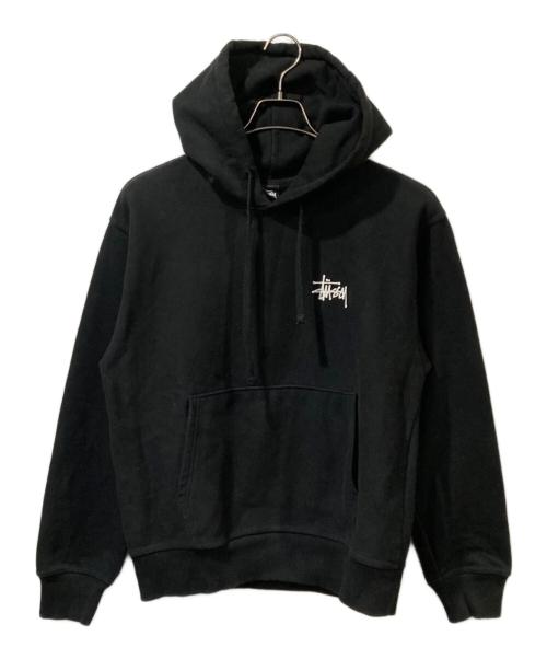 stussy（ステューシー）stussy (ステューシー) バックロゴフーディ― ブラック サイズ:Ｓの古着・服飾アイテム
