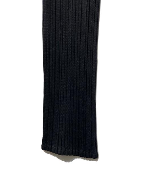 PLEATS PLEASE（プリーツプリーズ）PLEATS PLEASE (プリーツプリーズ) ハイネックプリーツカットソー ブラック サイズ:4の古着・服飾アイテム